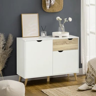 APARADOR R&R MUEBLES FRANKY MODERNO BLANCO