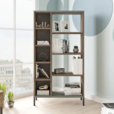 ESTANTE R&R MUEBLES EUREKA MARRÓN MODERNO