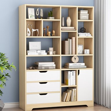 ESTANTE R&R MUEBLES SINON MARRÓN CLARO MODERNO