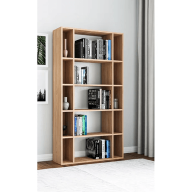 ESTANTE R&R MUEBLES SANEMI MARRÓN MODERNO