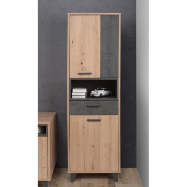 MUEBLE DE COCINA R&R MUEBLES HINATA MODERNO MARRÓN Y NEGRO RYR MUEBLES