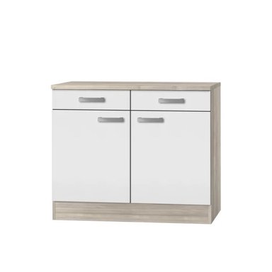 MUEBLE DE COCINA R&R MUEBLES ONOKU MODERNO MARRÓN Y BLANCO RYR MUEBLES