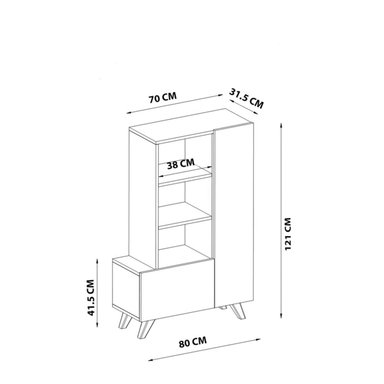 MUEBLE DE COCINA R&R MUEBLES TAKA MODERNO BLANCO RYR MUEBLES - 3