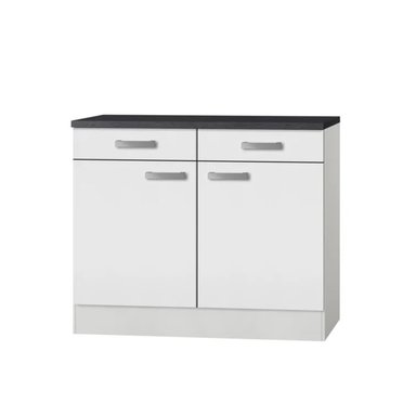 MUEBLE DE COCINA R&R MUEBLES ONOKU MODERNO BLANCO Y NEGRO RYR MUEBLES