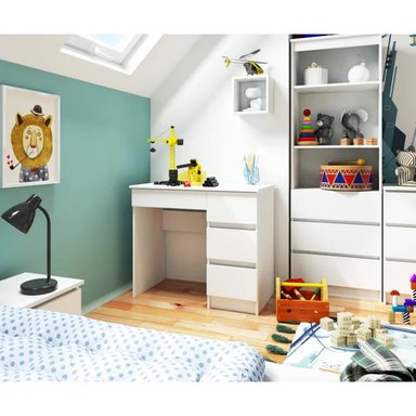 ESCRITORIO MODERNO R&R MUEBLES KASHIMA 90 CM X 50 CM BLANCO