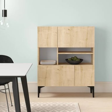 APARADOR R&R MUEBLES ISAAK MODERNO MARRON