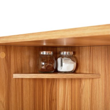 JUEGO COMEDOR R&R MUEBLES KATTY 4 BANCOS MARRÓN MODERNO - 3