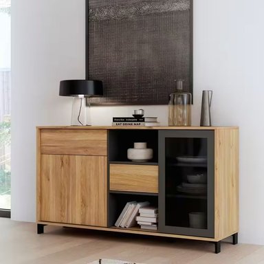 APARADOR MODERNO ESTILO INDUSTRIAL DAMON RYR MUEBLES