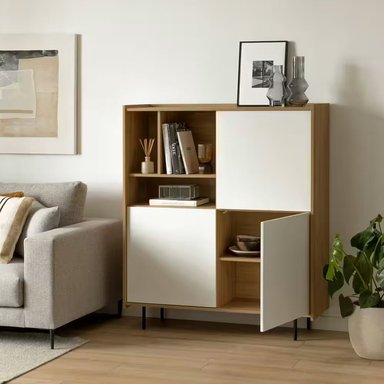 APARADOR R&R MUEBLES MINI CAROLINE DUNA BLANCO - 2