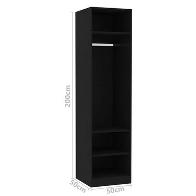 ARMARIO MODERNO MAKO NEGRO RYR MUEBLES - 3