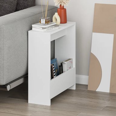 MESA LATERAL R&R MUEBLES RUPIA BLANCO 20X55CM ORGANIZADORA RYR MUEBLES - 2