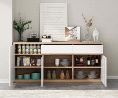 MUEBLE ORGANIZADOR DE COCINA R&R MUEBLES POLO 2 REPISAS 2 CAJONES 160CM RYR MUEBLES - 2