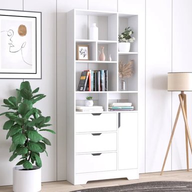 ESTANTE R&R MUEBLES MAMANE BLANCO MODERNO