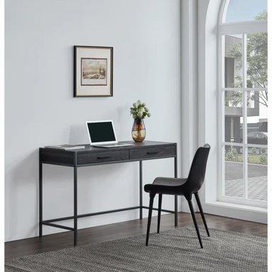 ESCRITORIO MODERNO R&R MUEBLES MARIO 120 CM X 50 CM MARRÓN OSCURO