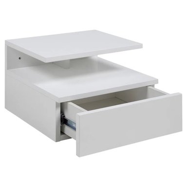 MESA NOCHE R&R MUEBLES FLOTANTE AKARI BLANCO - 2