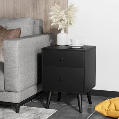 MESA NOCHE R&R MUEBLES MODERNA NAZUNA NEGRO