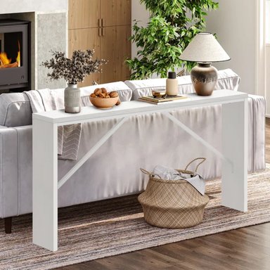 MESA CONSOLA MODERNA RYR MUEBLES ALLISON BLANCO