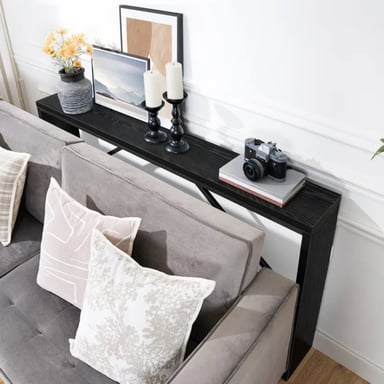 MESA CONSOLA MODERNA RYR MUEBLES ALLISON NEGRO - 2