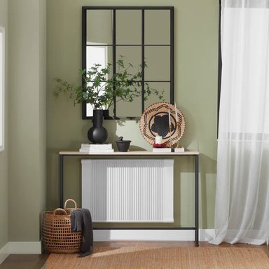 MESA CONSOLA MODERNA RYR MUEBLES LOUT MARRÓN CLARO/NEGRO