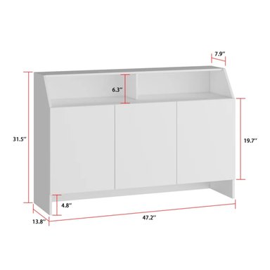 ZAPATERA R&R MUEBLES BLANCO MODERNA 120 CM - 4