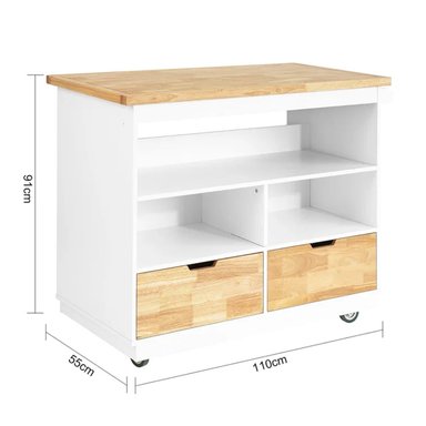 MUEBLE AUXILIAR DE COCINA R&R MUEBLES GYES BLANCO RYR MUEBLES - 3