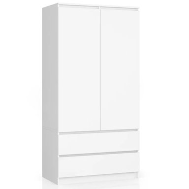 ROPERO R&R MUEBLES MODERNO REN 2 PUERTAS 2 CAJONES BLANCO