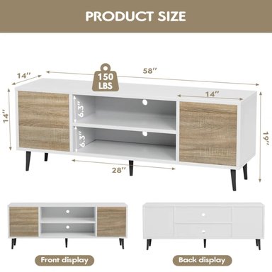 MUEBLE PARA TV 55' VINTAGE ELI BLANCODUNA RYR MUEBLES - 4