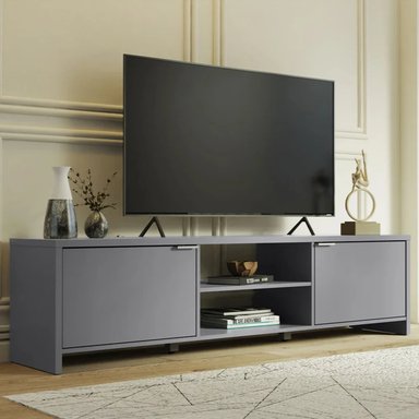 MUEBLE PARA TV 55' MODERNO JADER GRIS RYR MUEBLES