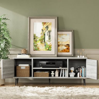 MUEBLE PARA TV R&R MUEBLES ELI 55' VINTAGE GRIS - 3