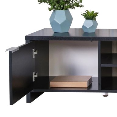 MUEBLE PARA TV R&R MUEBLES JADER 55' MODERNO NEGRO - 4