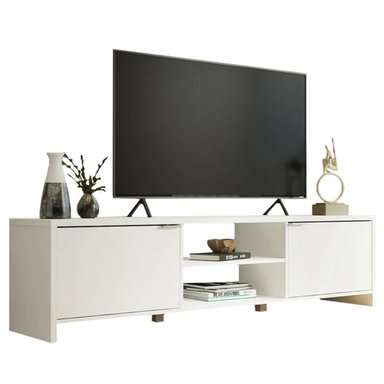 MUEBLE PARA TV R&R MUEBLES JADER 55' MODERNO BLANCO - 2