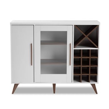 MUEBLE BAR R&R MUEBLES LOBATON MODERNO BLANCO - 2