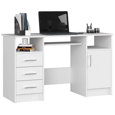 ESCRITORIO MODERNO R&R MUEBLES GLURAK 145 CM X 50 CM BLANCO