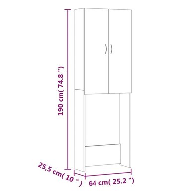 MUEBLES LAVANDERIA R&R SHIKI BLANCO MODERNO - 5