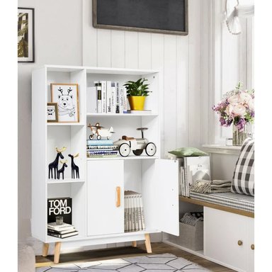 ESTANTE R&R MUEBLES AYANE BLANCO MODERNO