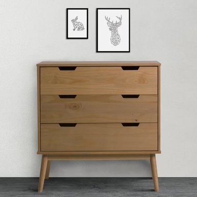 COMODA MODERNA KANAME 3 CAJONES RYR MUEBLES