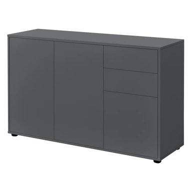 APARADOR R&R MUEBLES TOKISAKI MODERNO 2 CAJONES NEGRO - 2