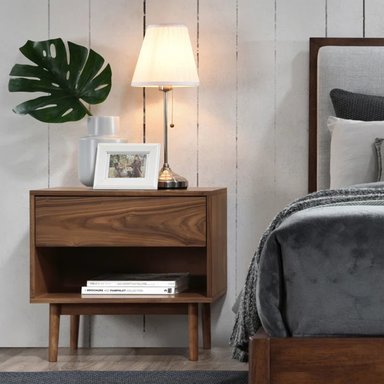 VELADOR R&R MUEBLES MESA NOCHE MERLY MARRÓN