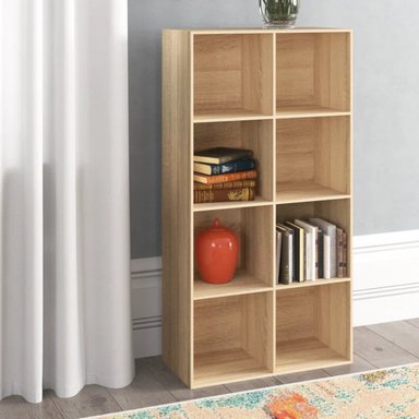 ESTANTE LIBRERO R&R MUEBLES URSULA MARRÓN MODERNO CLARO