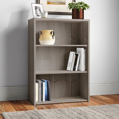 ESTANTE LIBRERO R&R MUEBLES RAFFO GRIS MODERNO