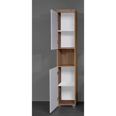 MUEBLE DE BAÑO MORDERNO MOMOKA COLECCION HIMARI BLANCO Y MARRON RYR MUEBLES - 2