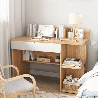 ESCRITORIO MODERNO R&R MUEBLES KARIN 120 CM X 60 CM MARRÓN CLARO