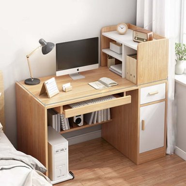 ESCRITORIO MODERNO R&R MUEBLES SUN 120 CM X 60 CM MARRÓN CLARO