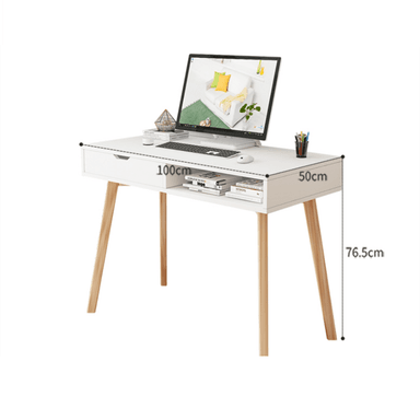 ESCRITORIO R&R MUEBLES MATEO 100 CM X 50 CM BLANCO VINTAGE - 2