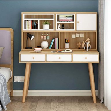 ESCRITORIO R&R MUEBLES JUANJI 120 CM X 60 CM MARRÓN CLARO VINTAGE