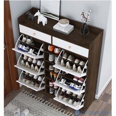 ZAPATERA R&R MUEBLES MALÚ MARRÓN MODERNA ALTO 134 CM - 2