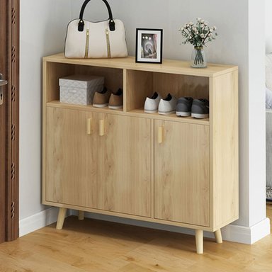 ZAPATERA MODERNA CAROLINA MARRÓN CLARO RYR MUEBLES