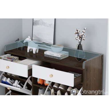 ZAPATERA R&R MUEBLES MALÚ MARRÓN MODERNA ALTO 100 CM - 2