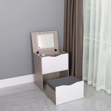 TOCADOR R&R MUEBLES TACNA MARRÓN PEQUEÑO BLANCO