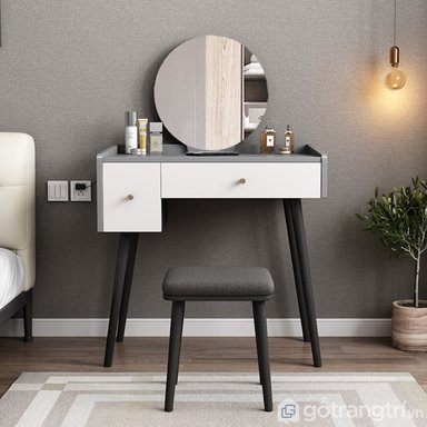 TOCADOR R&R MUEBLES LORETO GRIS VINTAGE BLANCO